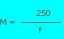 Formula Magnification